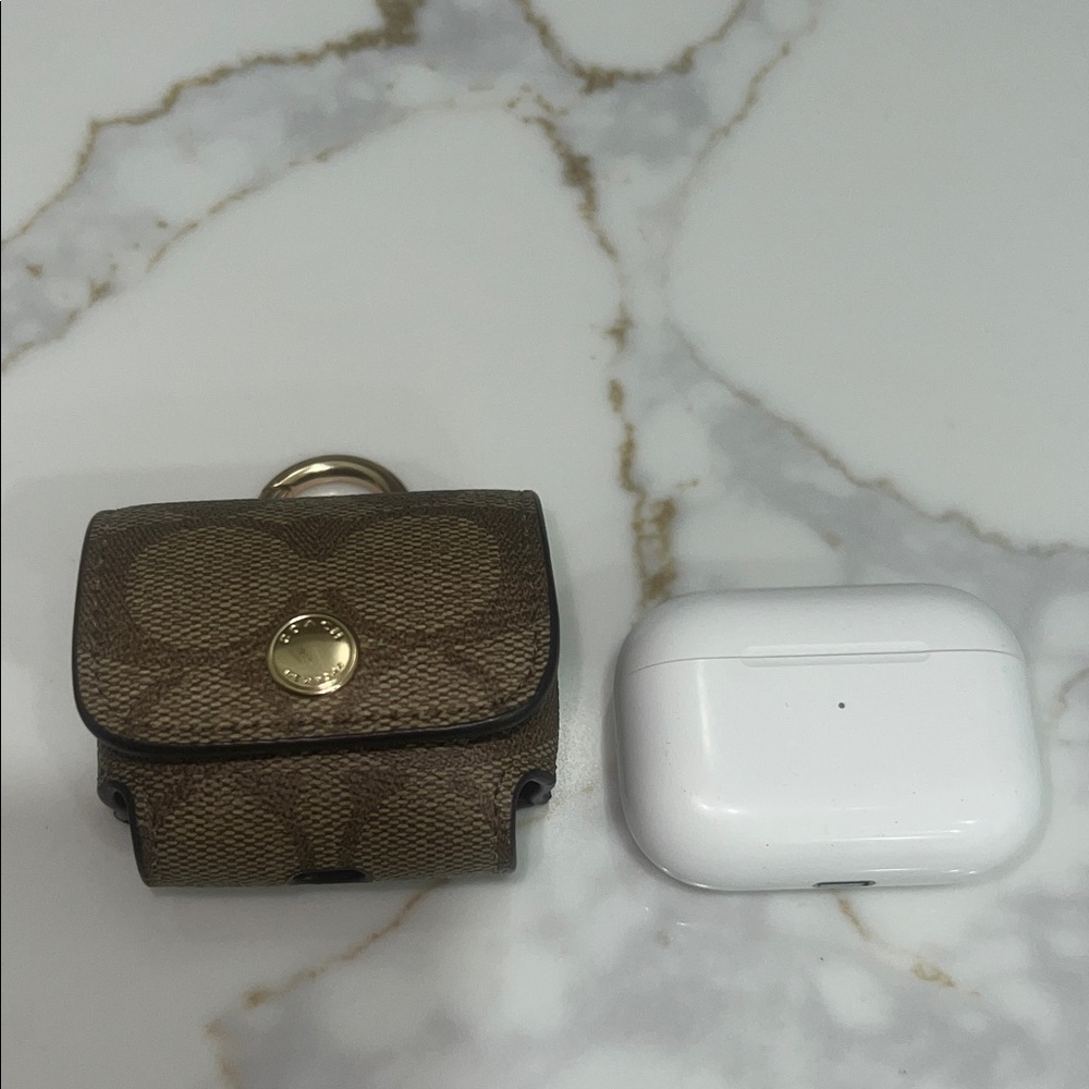 Coach Brown Headphones Case